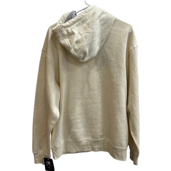 Champion Men's Powerblend Graphic Script Logo Hoodie Large - Picture 2 of 5